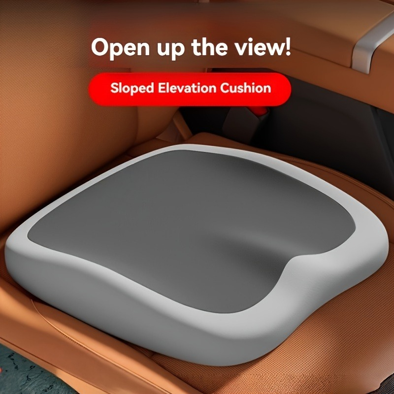 Memory Foam Car Neck Pillow Lumbar Support - 人間工学に基づいたメモリーフォームシートクッション、運転席用シングルピースカーシートブースター、快適性とサポート力を向上、オフィスにも最適
