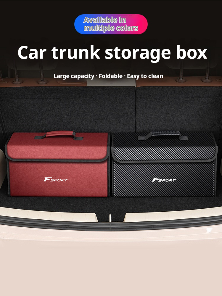 レクサスFスポーツES RX LS500h GS300 IS - Car Trunk Organizer Foldable Storage Box のレビューと価格