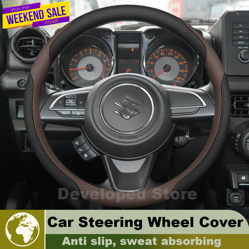 スズキ ジムニー JB64 JB74 ノマデ JC74 20 - Car Steering Wheel Cover Anti Slip Breathable のレビューと価格