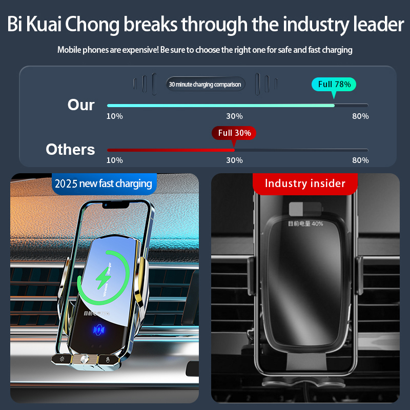 車載ワイヤレス充電器 磁気急速充電スタンド エアコン吹き出し - Magnetic Phone Holder For Car Vent のレビューと価格
