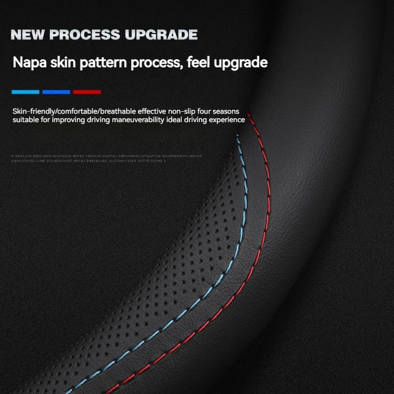 レザー製カーステアリングホイールカバー、Jaecoo J7  - Car Steering Wheel Cover Anti Slip Breathable のレビューと価格