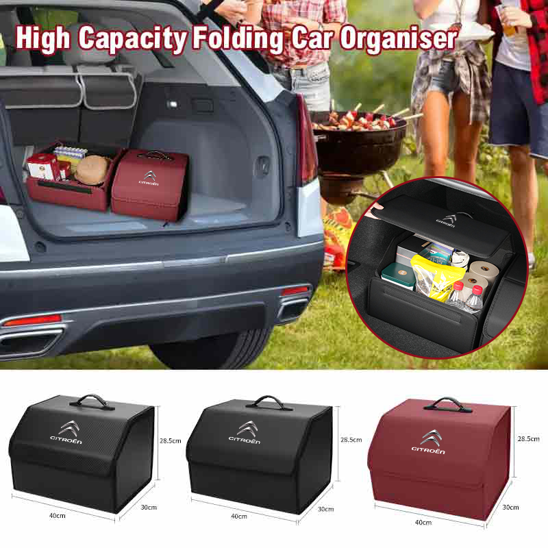 車のトランク収納ボックスオーガナイザー折りたたみ式収納整理コ - Car Trunk Organizer Foldable Storage Box のレビューと価格