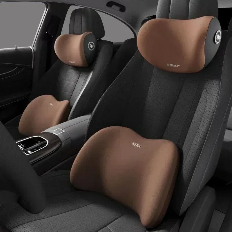 ユニバーサルカーヘッドレストネックサポートピロー、メモリーフ - Memory Foam Car Neck Pillow Lumbar Support のレビューと価格