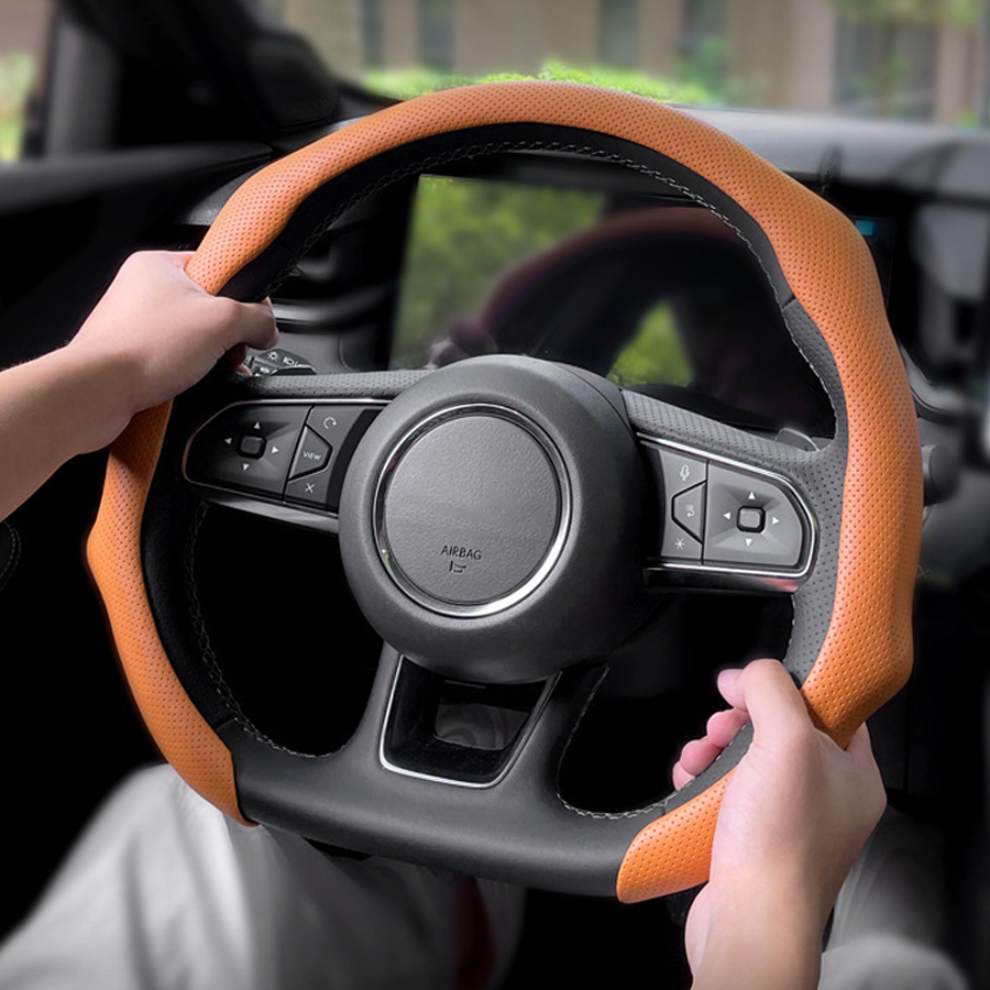 NAPPA レザーユニバーサル車のステアリングホイールカバー - Car Steering Wheel Cover Anti Slip Breathable のレビューと価格