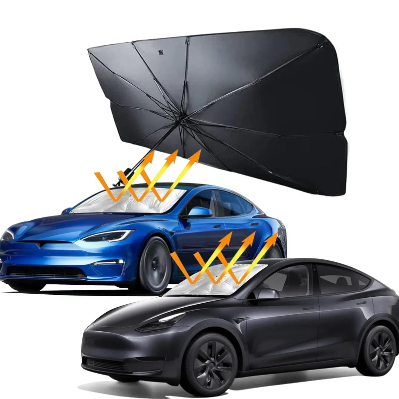 車のフロントガラス用サンシェード、折りたたみ式傘型日よけ、U - Car Sunshade Windshield Umbrella Foldable のレビューと価格