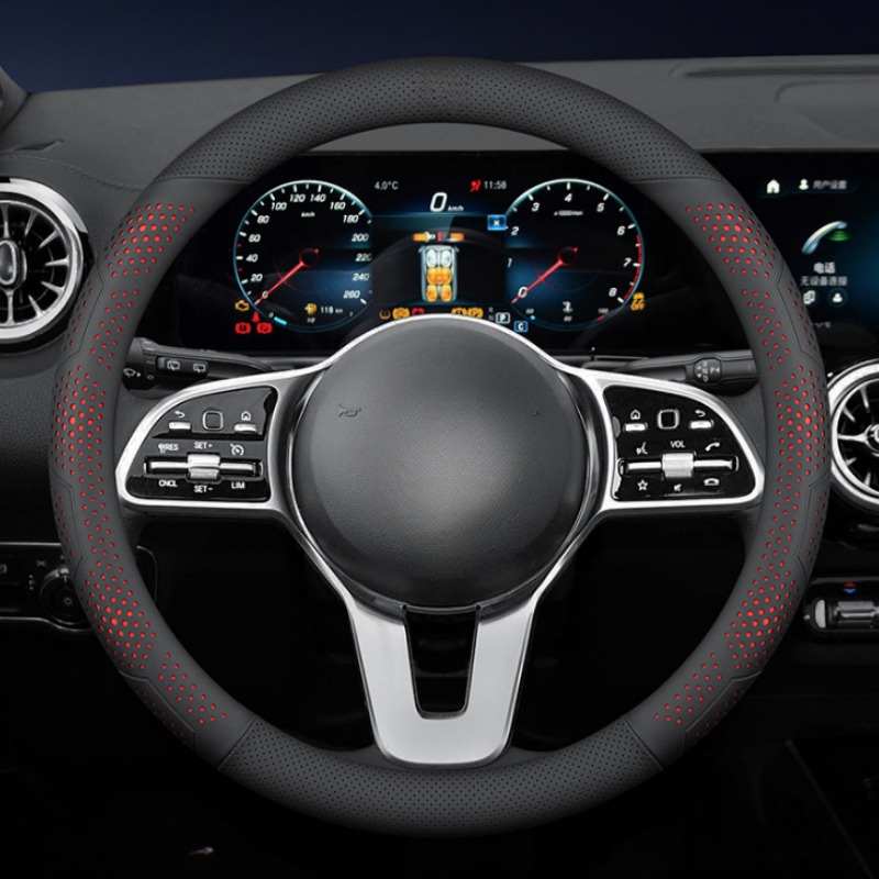 O/Dタイプ ナッパレザー 車用ステアリングホイールカバー  - Car Steering Wheel Cover Anti Slip Breathable のレビューと価格