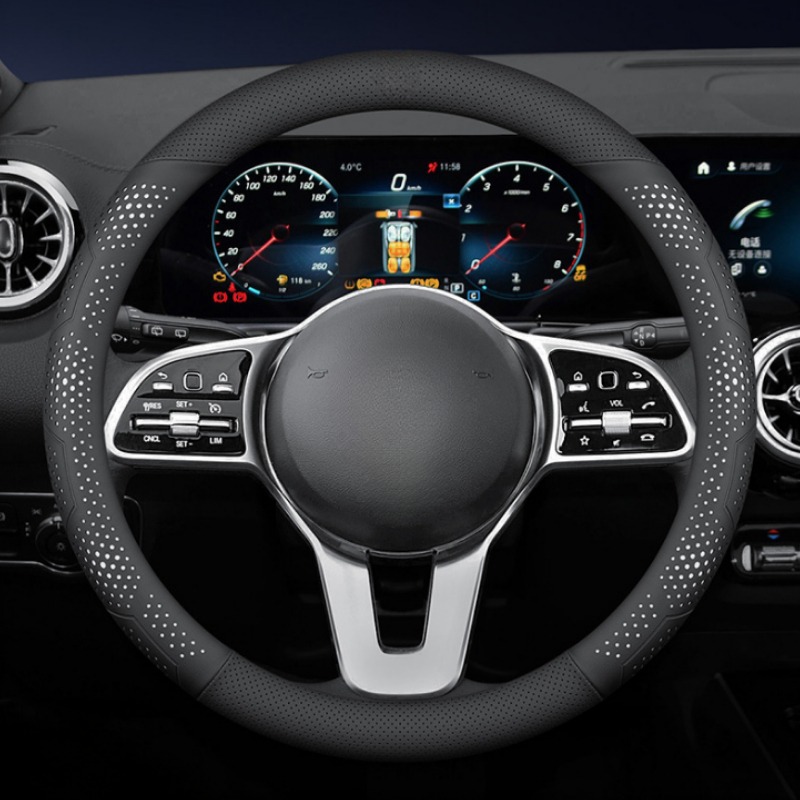 O/Dタイプ ナッパレザー 車用ステアリングホイールカバー  - Car Steering Wheel Cover Anti Slip Breathable のレビューと価格