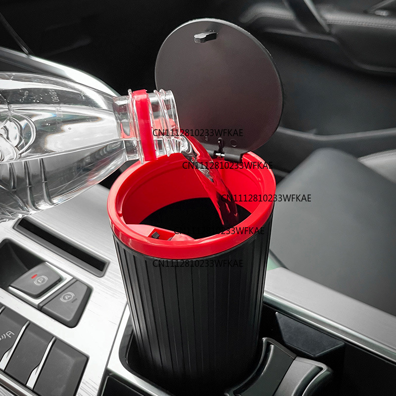 車用ゴミ箱、車内多機能収納用品、防水蓋付き車用カップ型ゴミ箱 - Waterproof Car Trash Can With Lid のレビューと価格