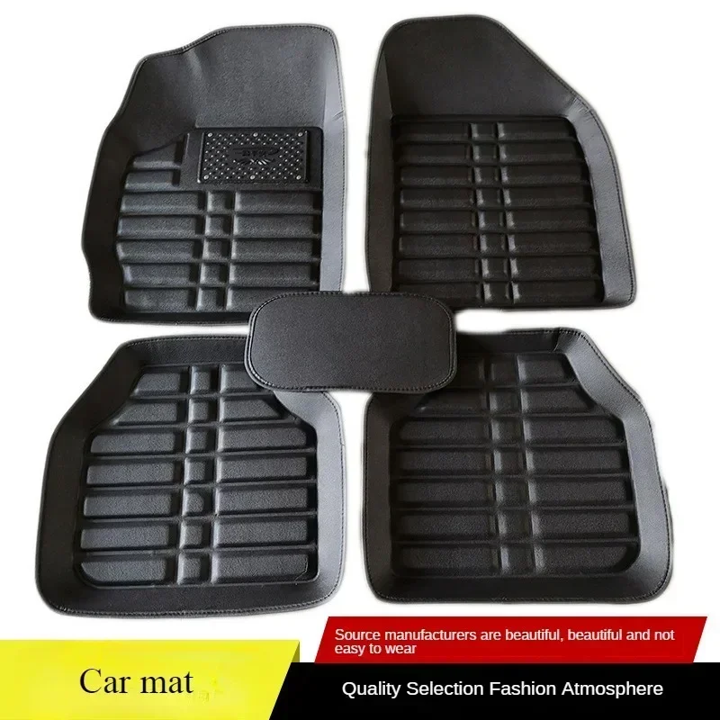 5 個プレミアム簡単クリーン防水自動車フットパッドユニバーサ - Car Floor Mats Universal Waterproof Leather のレビューと価格