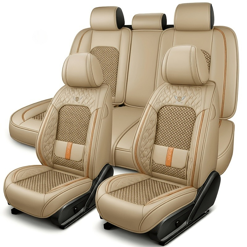 プジョー206、W205、ホンダジェイド、フォードモンデオM - Leather Car Seat Covers Full Set Universal のレビューと価格