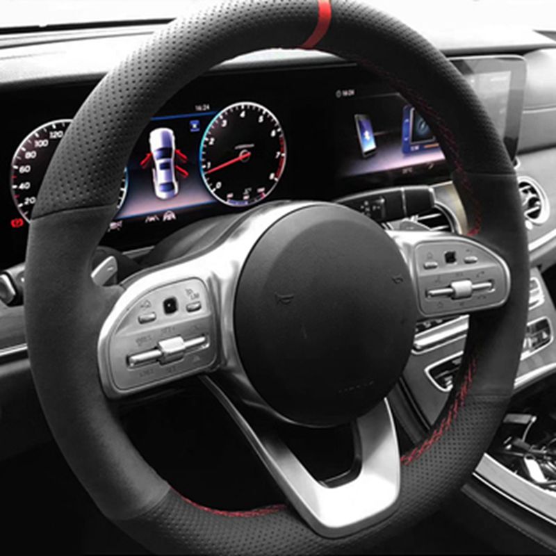 メルセデスベンツ用編組ホイールカバー,黒の滑り止めステアリン - Car Steering Wheel Cover Anti Slip Breathable のレビューと価格