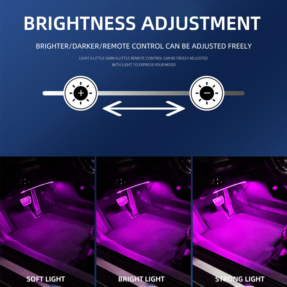 2/4in1 ネオン 12/18 LED 車内アンビエントフ - Led Ambient Interior Car Lights App Control のレビューと価格