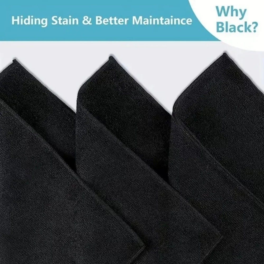 黒色マイクロファイバークリーニングクロス 吸水タオル 洗車  - Microfiber Car Drying Towel Super Absorbent のレビューと価格
