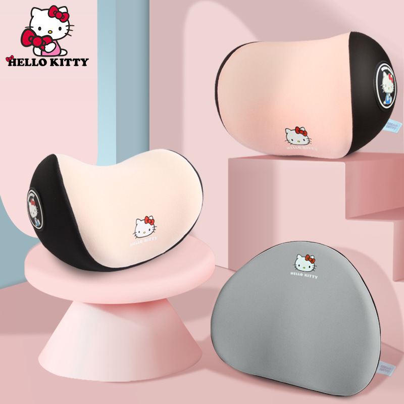 ハローキティのかわいい車用ランバーサポートとネックピロー ミ - Memory Foam Car Neck Pillow Lumbar Support のレビューと価格