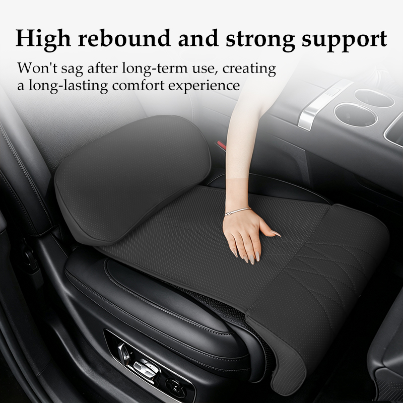 ナッパレザーレッグサポートエクステンションシートカバーメモリ - Memory Foam Car Neck Pillow Lumbar Support のレビューと価格