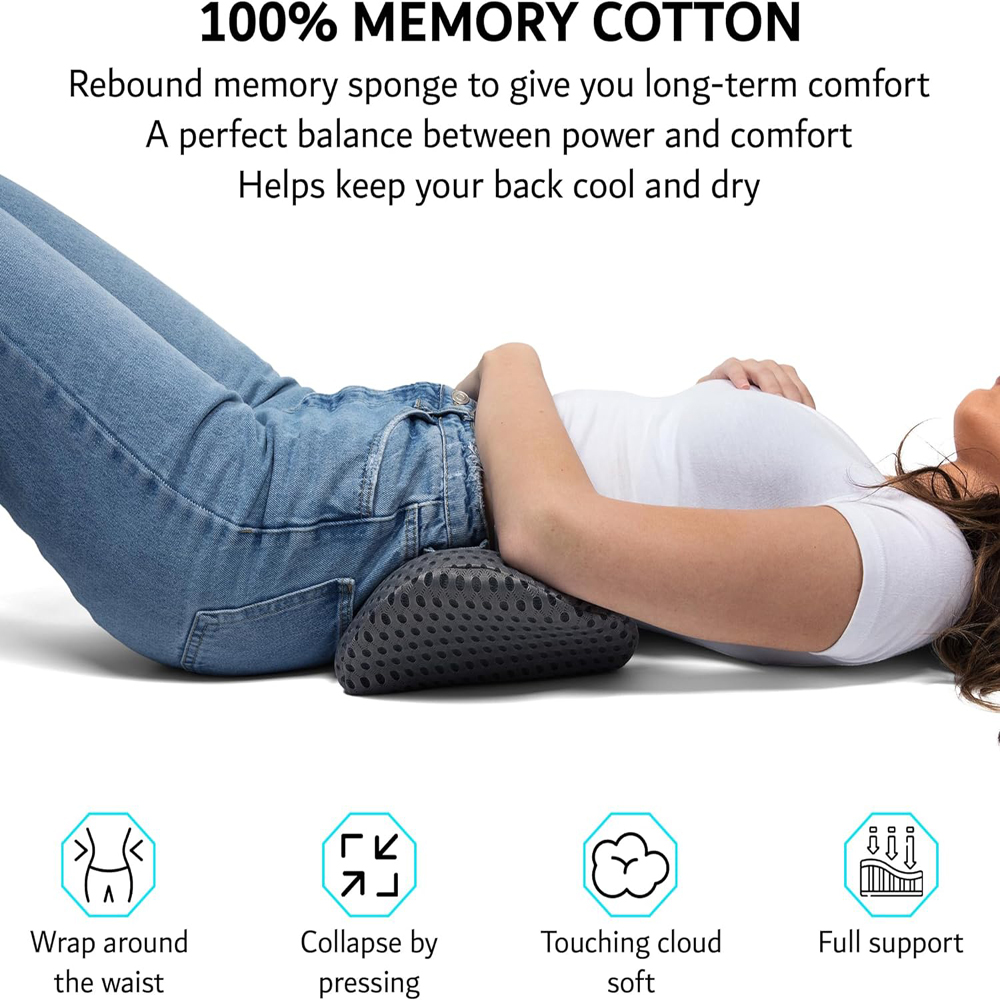 車内用の通気性メモリークッション,車のシート用の腰部サポート - Memory Foam Car Neck Pillow Lumbar Support のレビューと価格