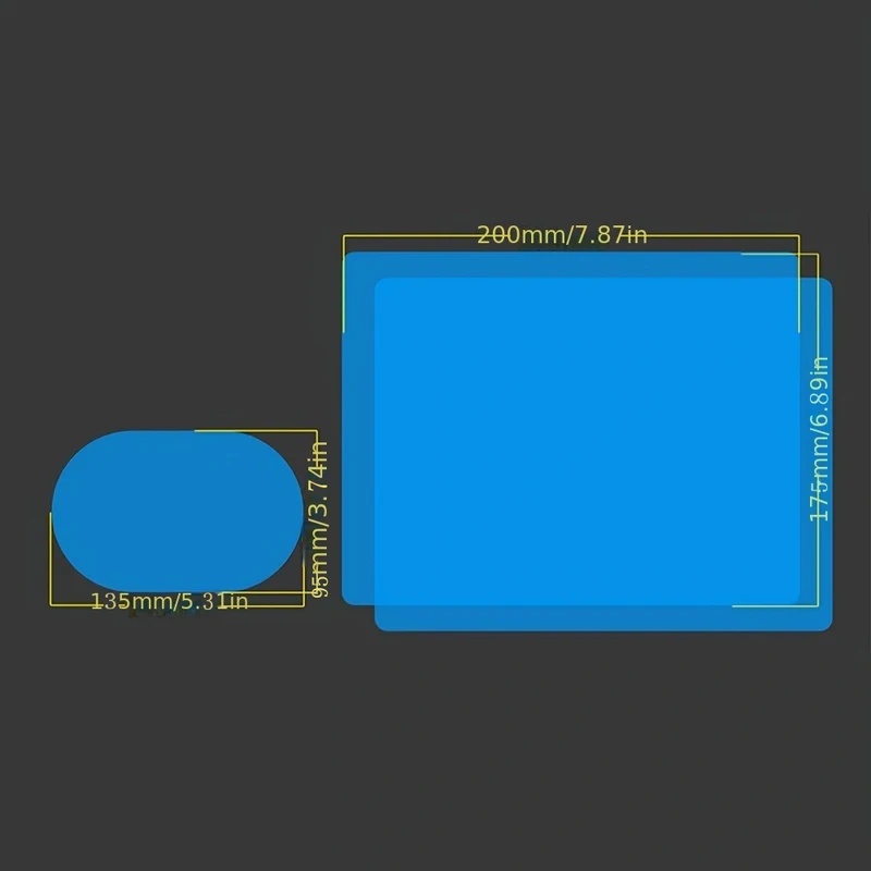 4枚入り 車用バックミラー保護フィルム サイドウィンドウステ - Anti Glare Car Rearview Mirror Film のレビューと価格