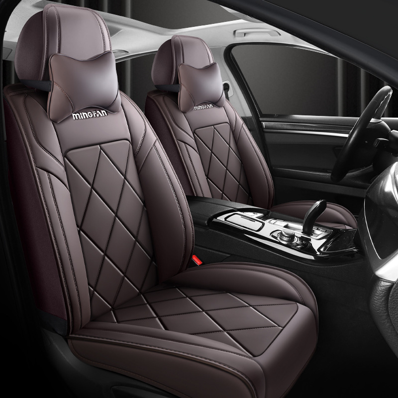 ユニバーサル快適フルレザーカーシートカバー5席フルセットオー - Leather Car Seat Covers Full Set Universal のレビューと価格
