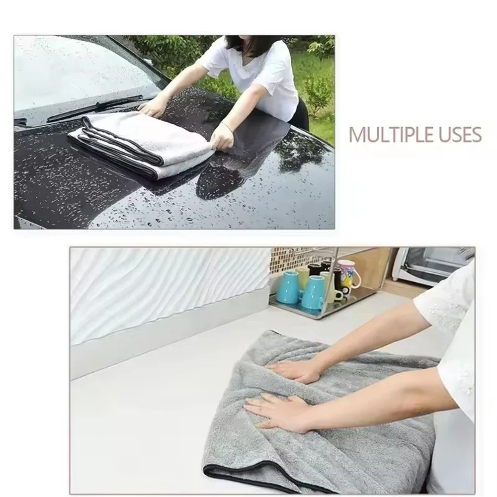 マイクロファイバータオル洗車用品超吸収性車用クリーニングクロ - Microfiber Car Drying Towel Super Absorbent のレビューと価格