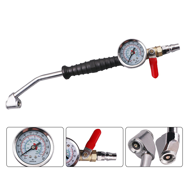 タイヤ空気圧計付きタイヤインフレーターロッド（車、トラック、 - Auto Repair Tools のレビューと価格