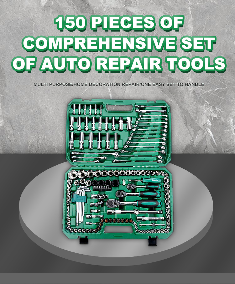 150点入りプロ仕様自動車修理ツールキット、ハードケース入り - Auto Repair Tools のレビューと価格