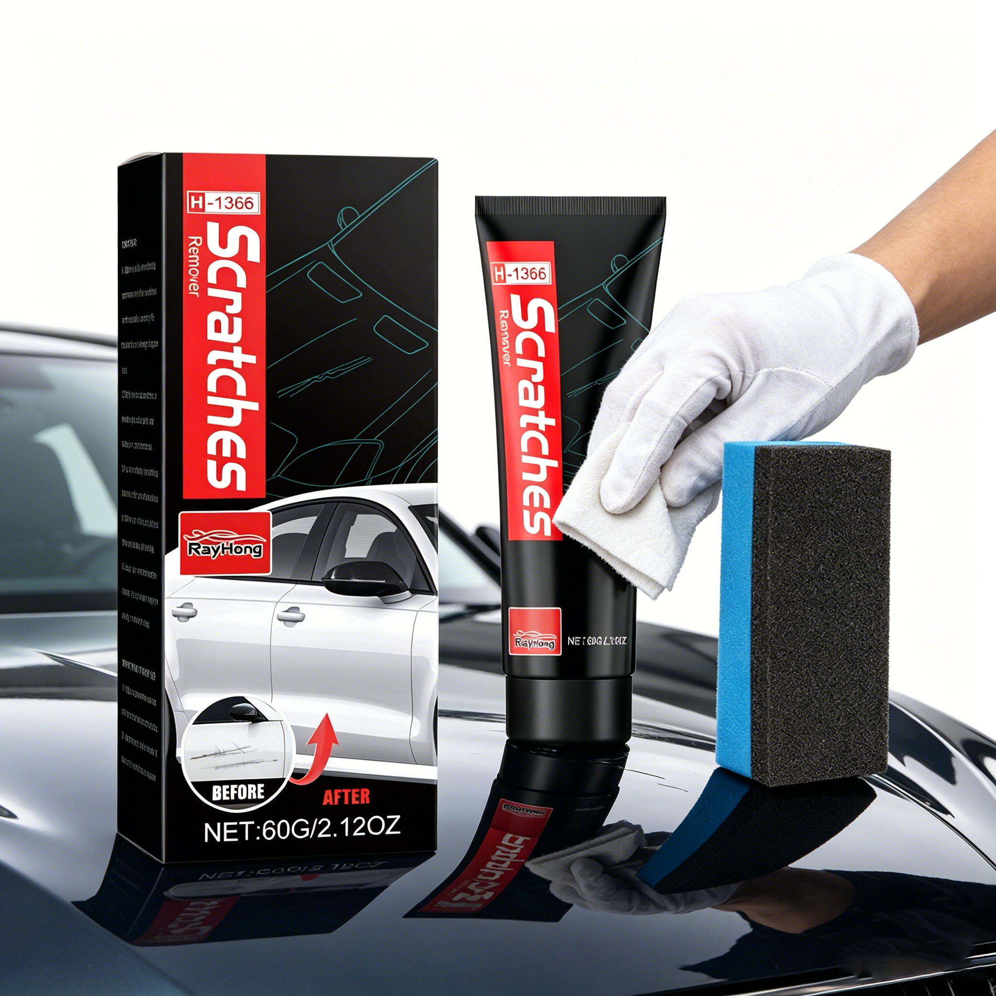 車の傷消しペースト、軽度の傷や欠陥を消す、塗装補修、メンテナ - Car Scratch Repair Polishing Wax Paste のレビューと価格