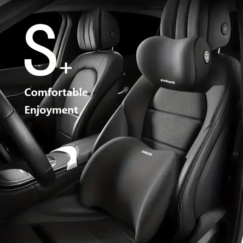 運転の快適さのための車用バックネッククッションアクセサリー、 - Memory Foam Car Neck Pillow Lumbar Support のレビューと価格
